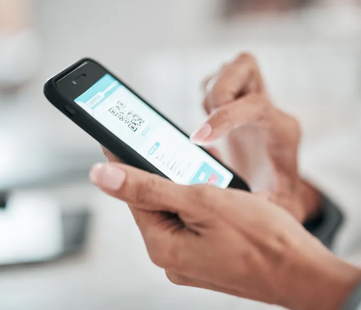 mobile phone in hands